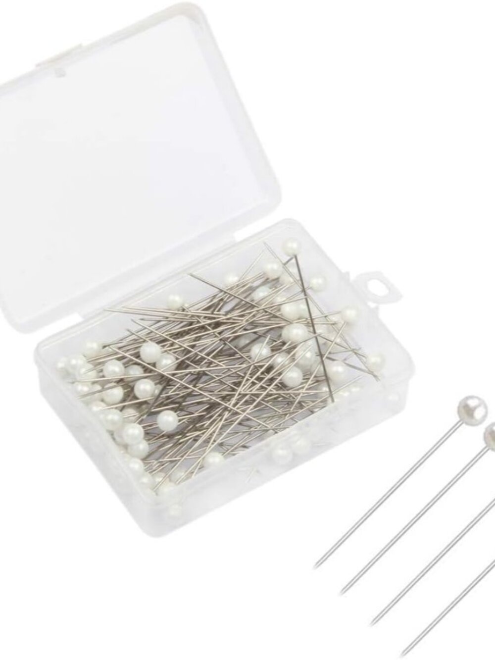 Corsage Pins, 100 Pieces Floral Pins with White Round Faux Pearl Head
